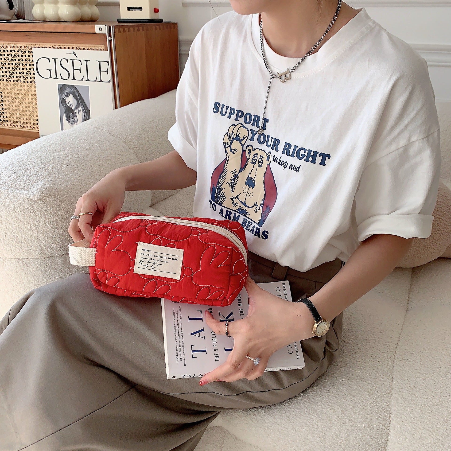 Wholesale Rabbit Polyester Pen Bags